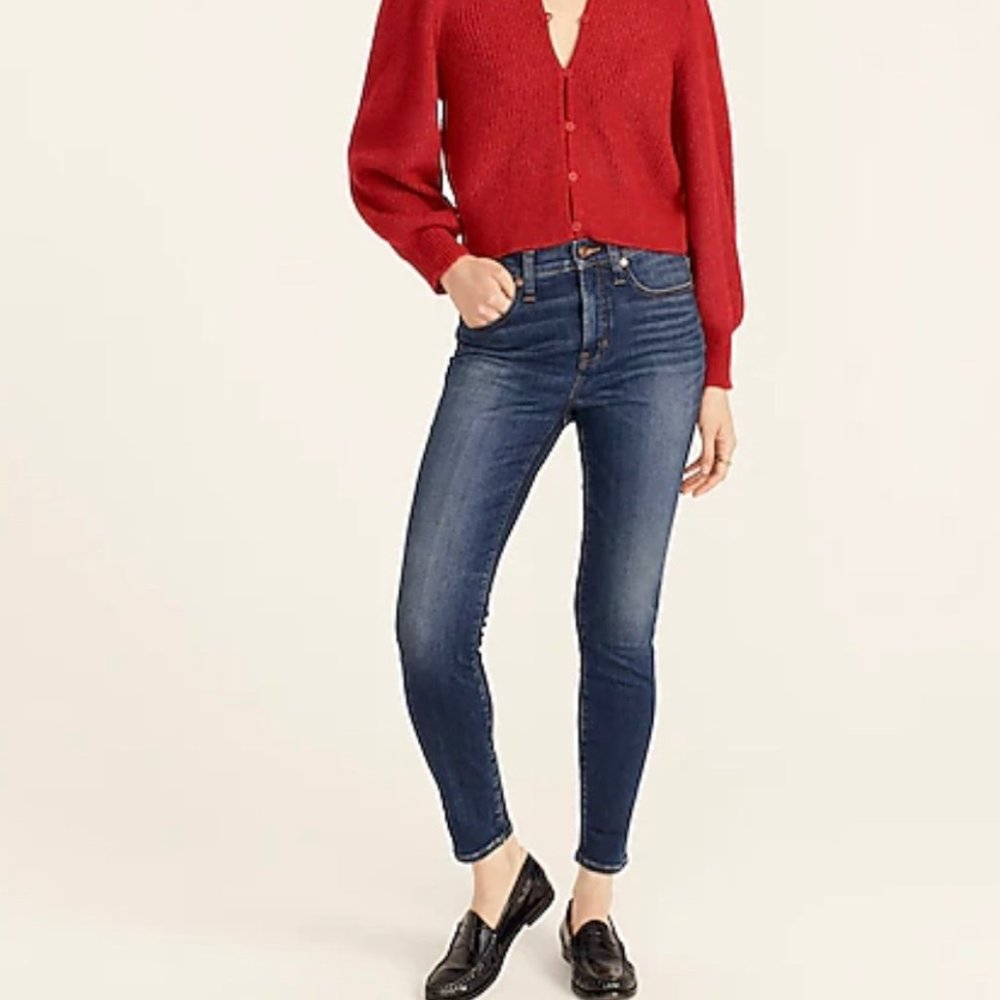 J Crew 10" Toothpick Jean in Blue Waterline Wash